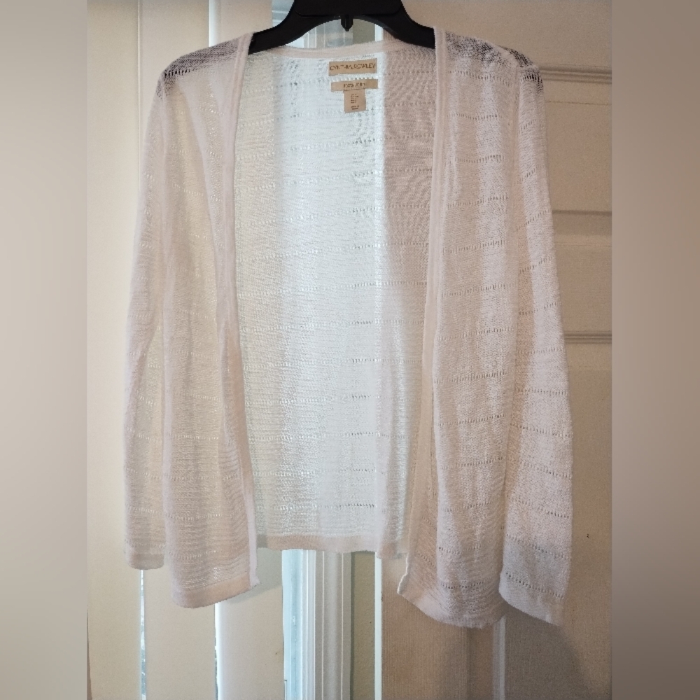 Cynthia Rowley Gorgeous 100% Linen Size S Open Front Sweater